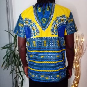 Tunique Dashiki Bleue